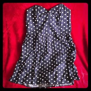 xhilaration strapless pin up dress